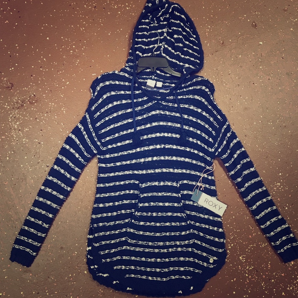 New Roxy Junior’ strip Pullover Sweater.
